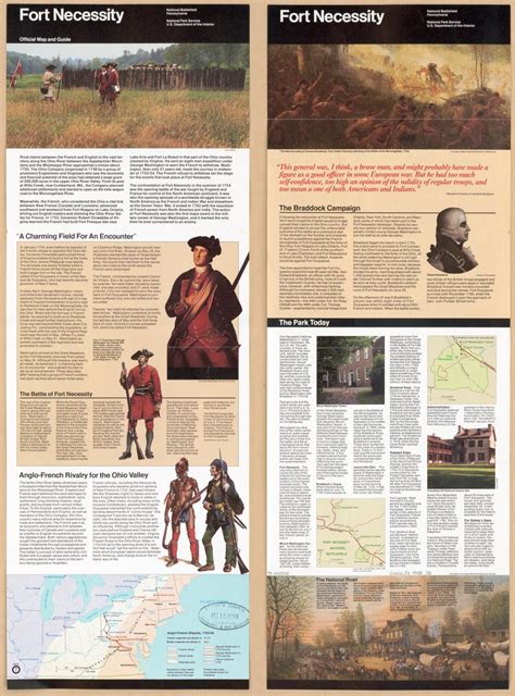 Fort Necessity National Battlefield Pennsylvania Official Map And
