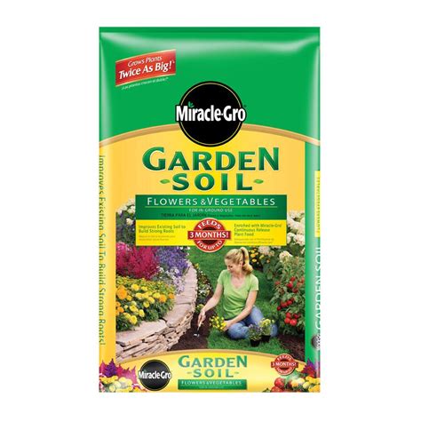 Miracle Gro 1 Cu Ft Flower And Vegetable Garden Soil At Lowes