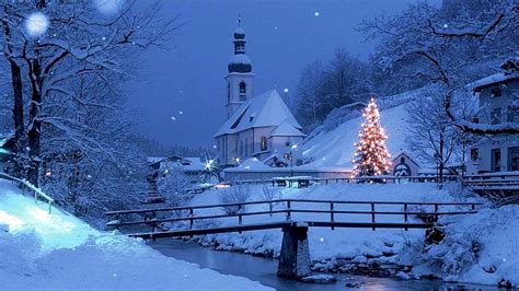 Download Churches In Winter Hd Wallpaper At Wallpaperbro By