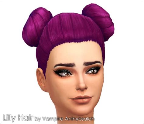 Mod The Sims Lily Hair By Vampireaninyosaloh • Sims 4 Downloads