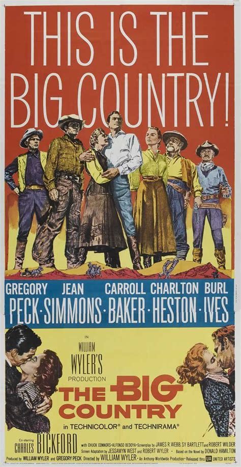 Movies are supposed to provide a suspension of disbelief. The Big Country POSTER Movie (20 x 40 Inches - 51cm x ...