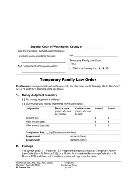 Form Fl Divorce224 Fill Out Sign Online And Download Printable Pdf