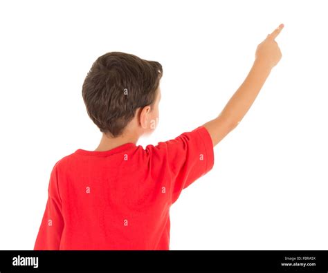 Young Kid Pointing To Something Stock Photo Alamy