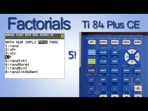 How To Calculate Irr On Ti-84 Plus Ce - How to Calculate Factorials on the TI-84 Plus CE