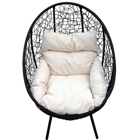 Check spelling or type a new query. Bentley Garden Luxury Pod Chair - Black & Cream (With ...