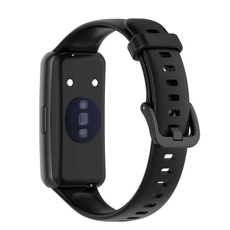 For Huawei Band 7 Silicone Watch Band Black