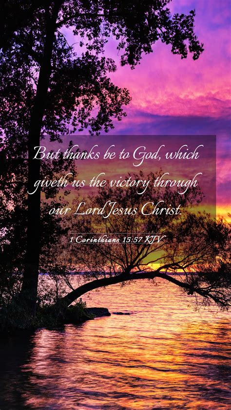 1 corinthians 15 57 kjv mobile phone wallpaper but thanks be to god which giveth us the victory