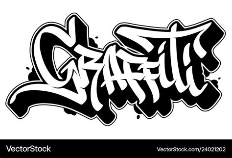 Graffiti Word In Style Text Royalty Free Vector Image
