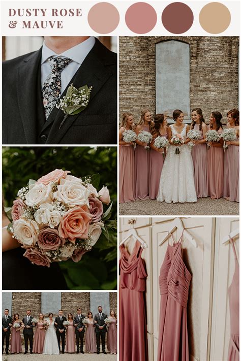 March Wedding Colors Pink Fall Weddings Dusty Rose Wedding Colors