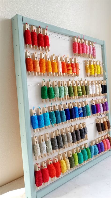 Ameroonie Designs Diy Embroidery Floss Organizer Using Clothespins