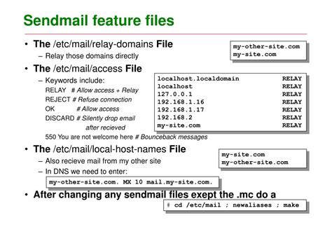 Upon execution, the scripts will send output and failure notification as email to recipients' mailbox on exchange server. PPT - Configuring Linux Mail Servers PowerPoint ...
