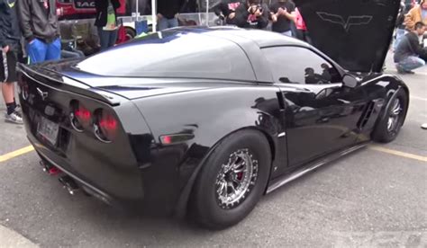 Video Absolutely Brutal Drag Spec Corvette Z06 Revving Gtspirit