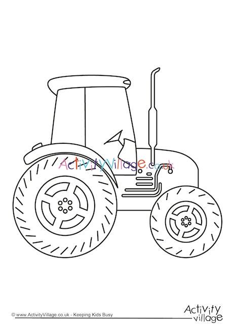 Tractor coloring pages trecker big and small tractors old and new with mowers and hay tedder more free printable coloring pages.even at a young age, children drive with daddy and help with the work. Tractor Colouring Page 2