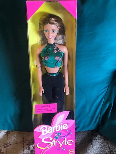 Mattel Barbie Style Doll 1998 Nrfb Zeldzame 20768 Blauwe Etsy Nederland