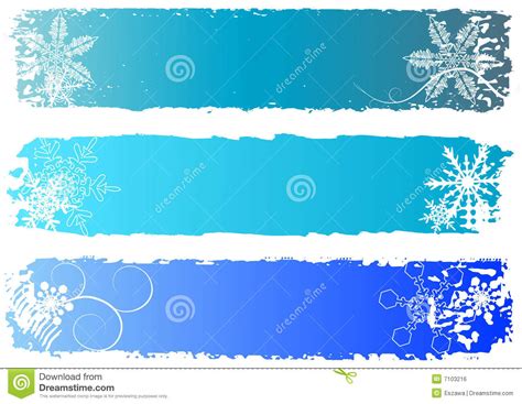 Winter Banners Stock Vector Illustration Of Decoration 7103216