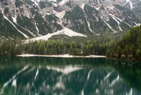 Lago Antorno Alps Dolomites Italy Stock Image Image Of Wilderness