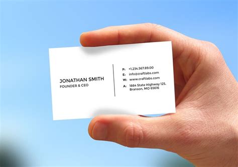Simple Minimal Business Card 6 Minimal Business Card Business Cards