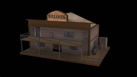 Free Wild West Saloon 3d Model