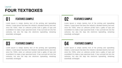 Text Boxes Layouts Template For Powerpoint And Keynote