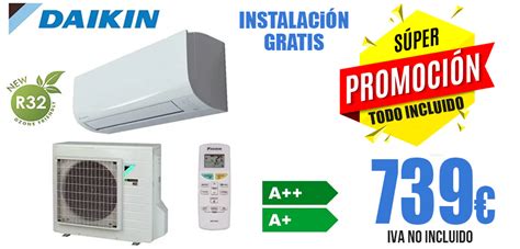 Oferta Aire Acondicionado Daikin Sensira TXF25B R32 con Instalación