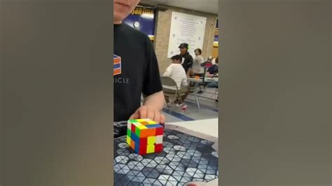 Luke Garrett 344 Solve 3rd In The World Cube Cuber Cubing Youtube