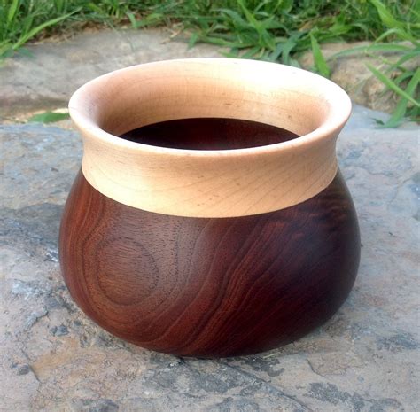 Honeypot Bowl Walnut And Maple By Wood Turned Bowls