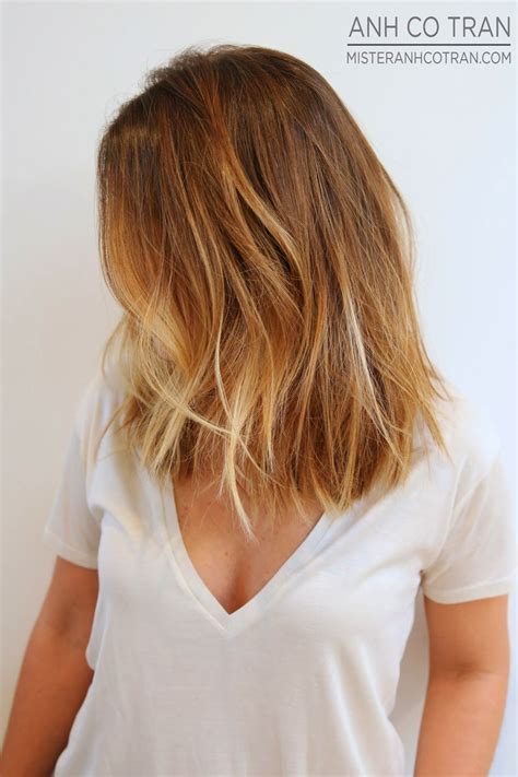 Anh Co Tran January Ombre Hair Blonde Short Hair Color Short