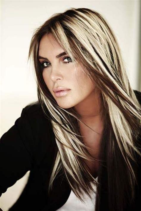 dark brown hair with blond highlights Highlights For Dark Brown Hair