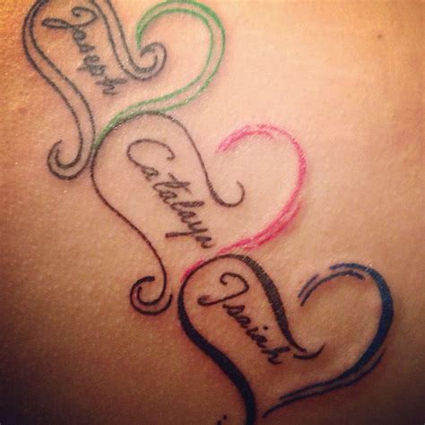 My Babies Names Tattoos For Daughters Heart Tattoos With Names