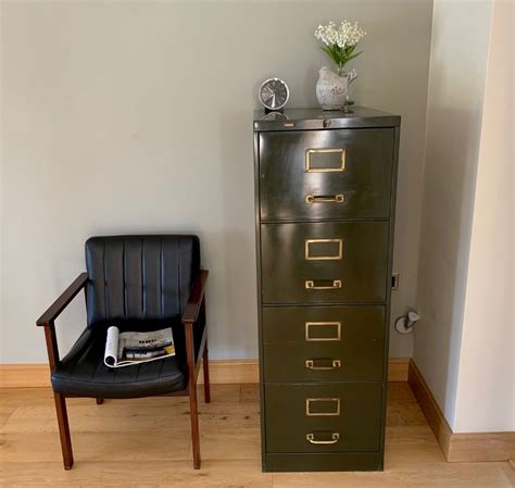 Lockable features ensure the safety and durability of your. X Exceptional Mid Century 4 Drawer Steel Filing Cabinet by ...