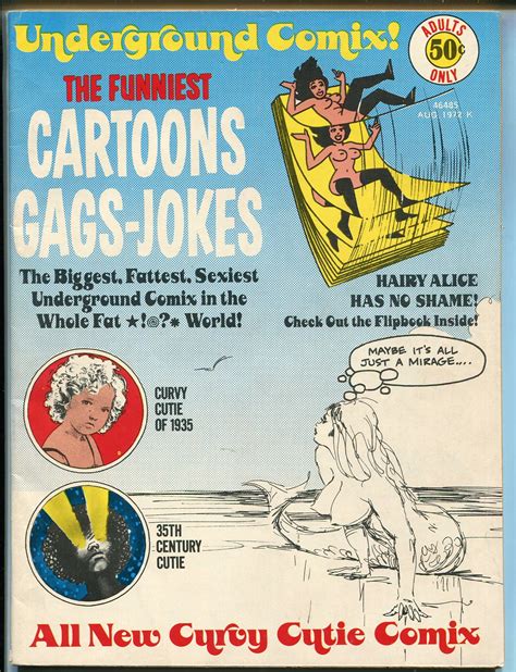Funniest Cartoon Gags Jokes 8 1972 Curvy Cutie Underground Comix