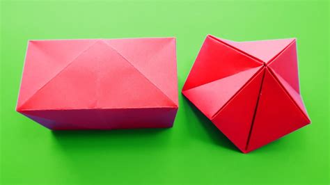 How To Make A Paper Transforming Box Paper Box Transfomer Origami
