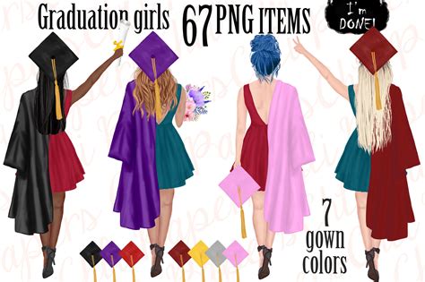 Graduation Girlsgraduation Gownsgraduation Students Png By