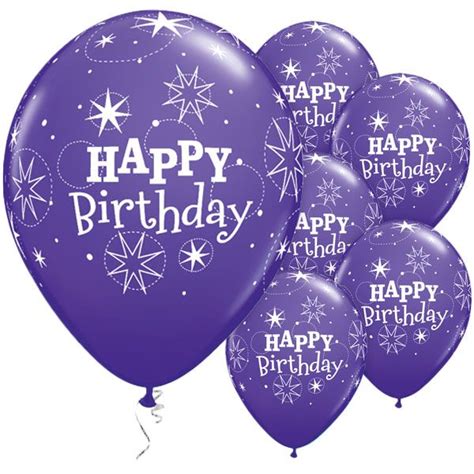 Happy Birthday Purple Balloons 26447wall Happy Birthday Wallpaper