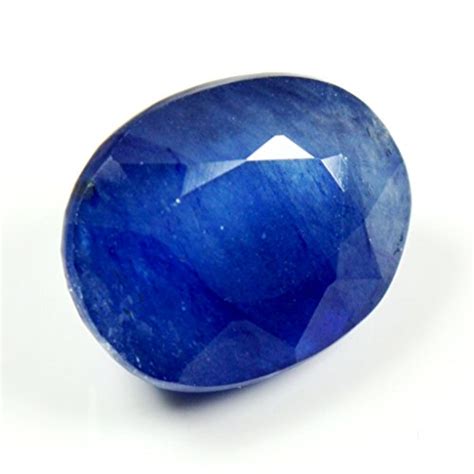 Natural Blue Sapphire Loose Gemstone Faceted 5 Carat Oval Shape Chakra