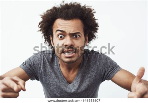 Cheerful African Man Making Funny Face Stock Photo 646353607 Shutterstock