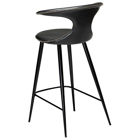 FLAIR Counter Stool Black Conical Metal Legs