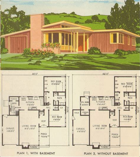 Mid Century Modern Home Floor Plans Modern House