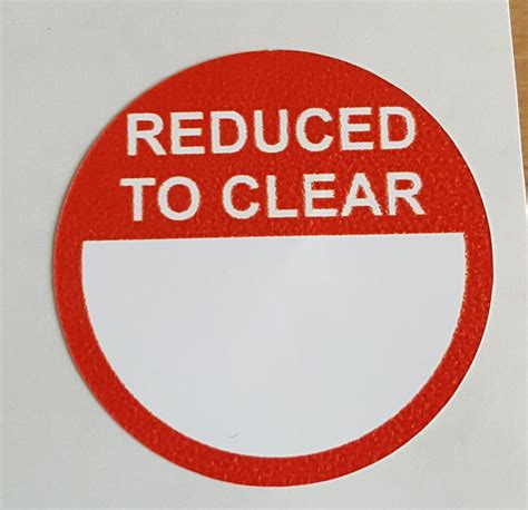 Reduced To Clear Stickers Sticky Labels Pos Stickers Vinyl Addition