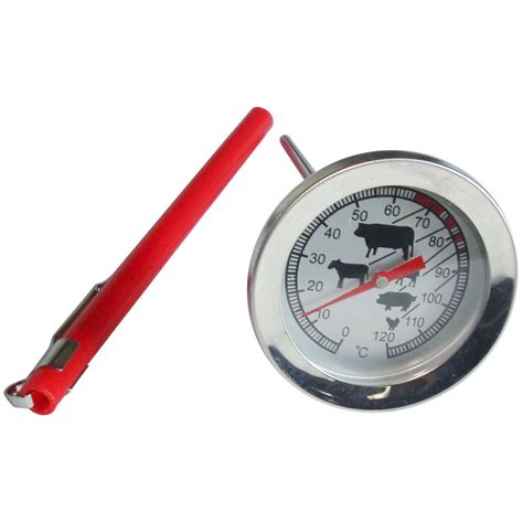 Cooking Thermometer With Pocket Meat Bbq Poultry Beef Lamb Pork
