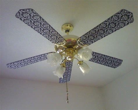 Jun 15, 2016 · you can remove the fan from the ceiling and take it outside to spray paint or you can do what i did. How-To: Cover Ceiling Fan Blades in Fabric | Make ...