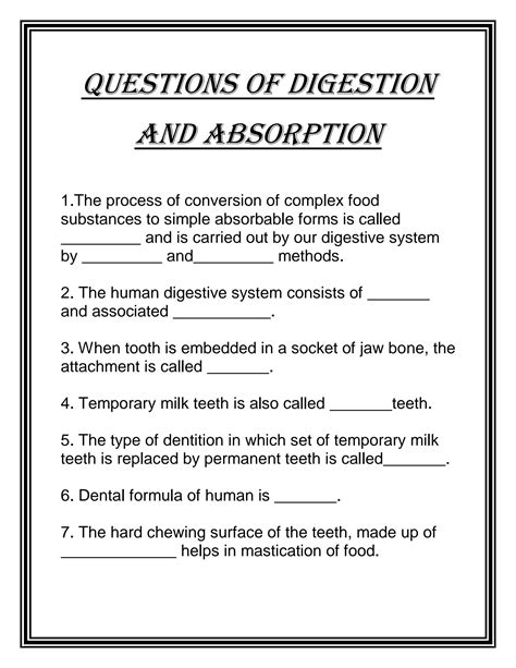 SOLUTION Handwritten NCERT Golden Lines Questions On Digestion And