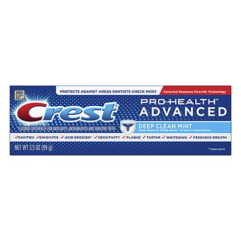 Crest Pro Health Advanced Deep Clean Mint Toothpaste Oral Care Foodtown