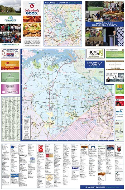 Columbia County Ga Chamber Map By Town Square Publications Llc Issuu