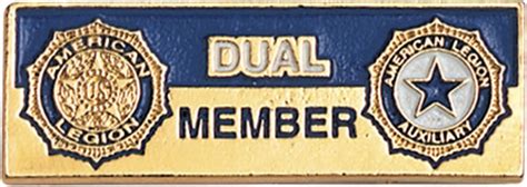 Legionauxiliary Dual Member Tack American Legion Flag And Emblem