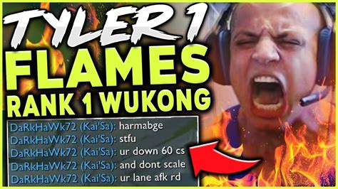 Tyler1 Flames The Rank 1 Wukong World In Challenger Solo Queue Ft