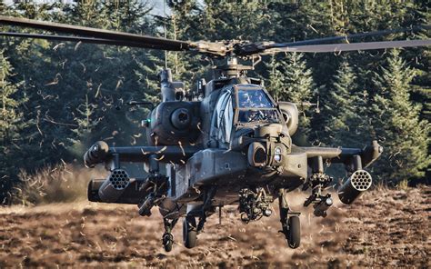 Download Wallpapers Boeing Ah 64 Apache Hdr Combat Helicopter Usaf