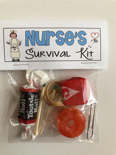 nurse s survival kit funny gag t bags silly prank etsy