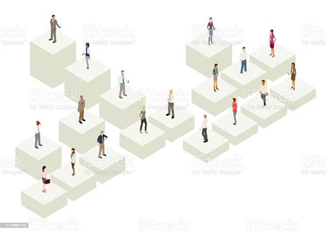 Org Chart With People Stock Illustration Download Image Now Istock