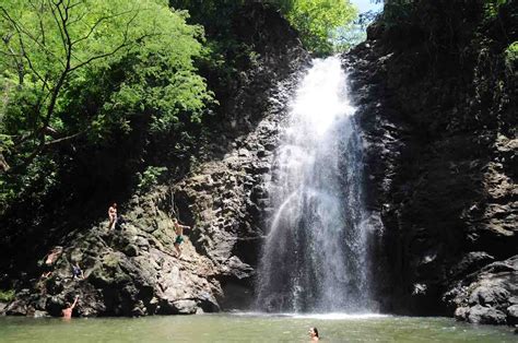 Montezuma Waterfall In Costa Rica Getting Stamped